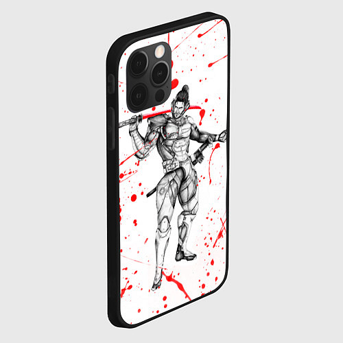 Чехол iPhone 12 Pro Metal gear rising blood / 3D-Черный – фото 2