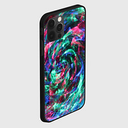 Чехол для iPhone 12 Pro Абстрактные волны огоньков, цвет: 3D-черный — фото 2