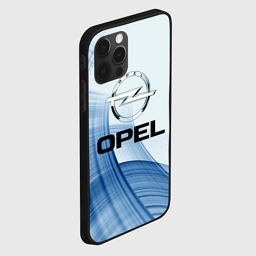 Чехол iPhone 12 Pro Opel - logo / 3D-Черный – фото 2