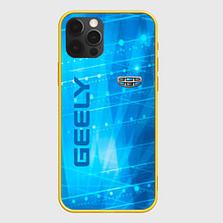 Чехол для iPhone 12 Pro Geely sport, цвет: 3D-желтый