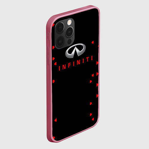 Чехол iPhone 12 Pro Infinity sport / 3D-Малиновый – фото 2