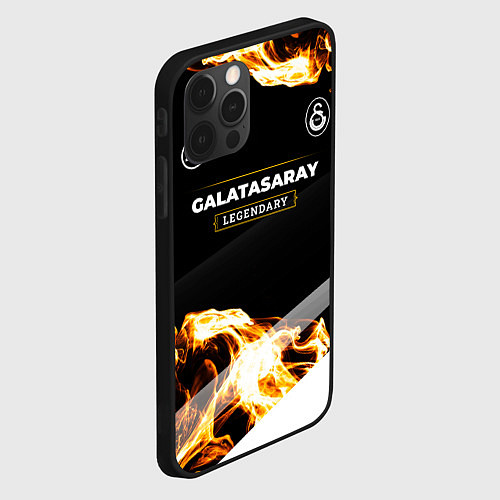 Чехол iPhone 12 Pro Galatasaray legendary sport fire / 3D-Черный – фото 2