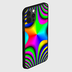 Чехол для iPhone 12 Pro Радужная звезда, цвет: 3D-черный — фото 2