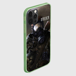 Чехол для iPhone 12 Pro STALKER: Сталкер В Плаще, цвет: 3D-салатовый — фото 2
