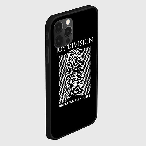 Чехол iPhone 12 Pro Joy Division - unknown pleasures / 3D-Черный – фото 2