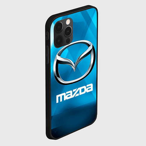 Чехол iPhone 12 Pro Mazda - sport - абстракция / 3D-Черный – фото 2