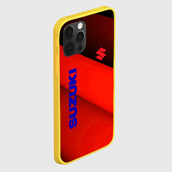 Чехол для iPhone 12 Pro Suzuki - абстракция, цвет: 3D-желтый — фото 2