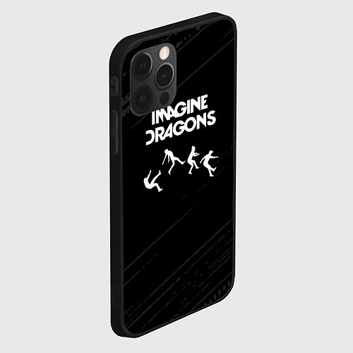 Чехол iPhone 12 Pro Imagine Dragons - Alternative / 3D-Черный – фото 2