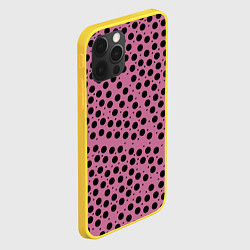 Чехол для iPhone 12 Pro Паттерн из кругов - геометрия, цвет: 3D-желтый — фото 2