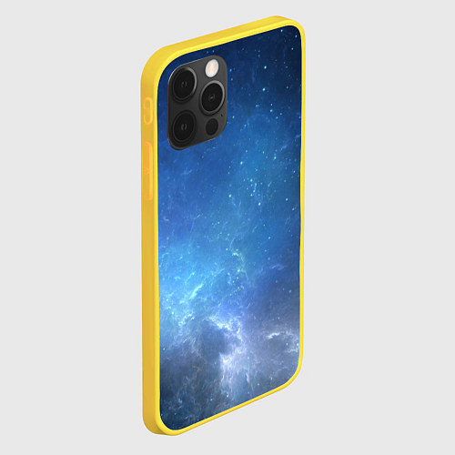 Чехол iPhone 12 Pro Холодное космическое молчание / 3D-Желтый – фото 2