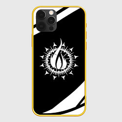 Чехол для iPhone 12 Pro In flames - абстракция, цвет: 3D-желтый