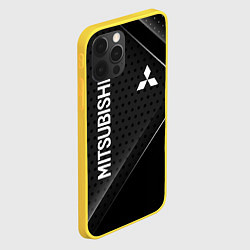 Чехол для iPhone 12 Pro Mitsubishi Карбон, цвет: 3D-желтый — фото 2