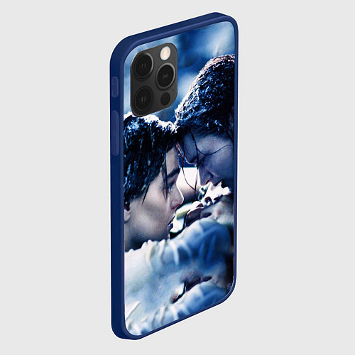 Чехол iPhone 12 Pro Титаник Холод / 3D-Тёмно-синий – фото 2