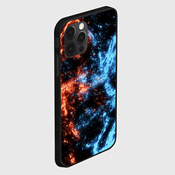 Чехол для iPhone 12 Pro Fire and Water Огонь и вода, цвет: 3D-черный — фото 2