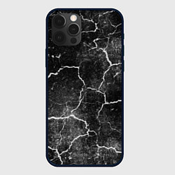 Чехол для iPhone 12 Pro Трещины инверсия, цвет: 3D-черный