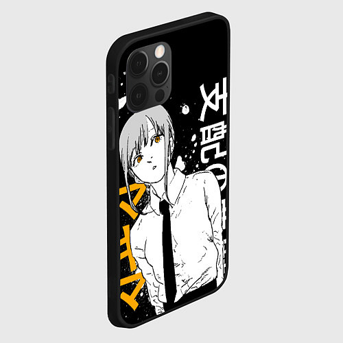 Чехол iPhone 12 Pro Демон контроля - Человек-бензопила - Макима / 3D-Черный – фото 2