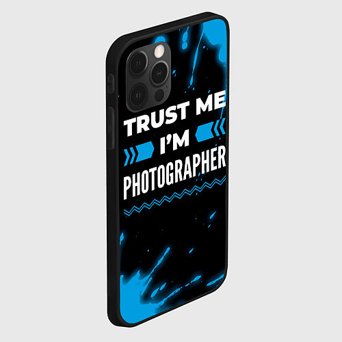 Чехол iPhone 12 Pro Trust me Im photographer dark / 3D-Черный – фото 2