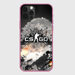 Чехол для iPhone 12 Pro CS-GO weapon, цвет: 3D-малиновый