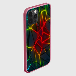 Чехол для iPhone 12 Pro Семицветный перелив, цвет: 3D-малиновый — фото 2
