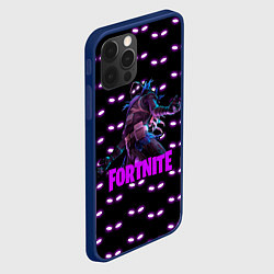 Чехол для iPhone 12 Pro Fortnite raven - глаза, цвет: 3D-тёмно-синий — фото 2