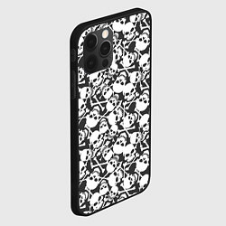 Чехол для iPhone 12 Pro Череп с ноздрями, цвет: 3D-черный — фото 2