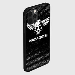 Чехол для iPhone 12 Pro Nazareth с потертостями на темном фоне, цвет: 3D-черный — фото 2