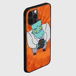 Чехол для iPhone 12 Pro Фрэнк и котик, цвет: 3D-черный — фото 2