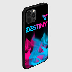 Чехол для iPhone 12 Pro Destiny - neon gradient: символ сверху, цвет: 3D-черный — фото 2