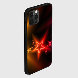 Чехол для iPhone 12 Pro Звёзды с неоновым свечением, цвет: 3D-черный — фото 2