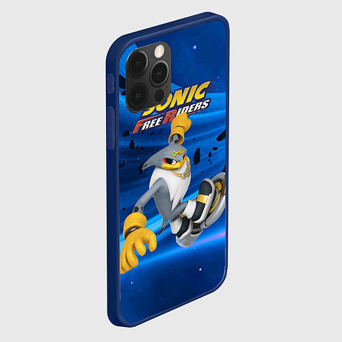 Чехол iPhone 12 Pro Albatross - Sonic Free Riders - Video game / 3D-Тёмно-синий – фото 2