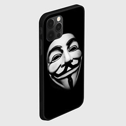 Чехол для iPhone 12 Pro Маска анонимуса - Гай Фокс, цвет: 3D-черный — фото 2