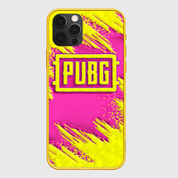 Чехол для iPhone 12 Pro PUBG yellow, цвет: 3D-желтый