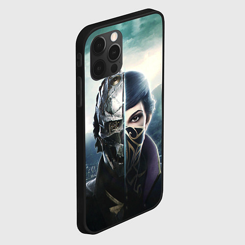 Чехол iPhone 12 Pro Dishonored - Эмили Колдуин / 3D-Черный – фото 2