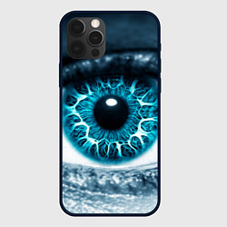 Чехол для iPhone 12 Pro Инопланетный глаз, цвет: 3D-черный