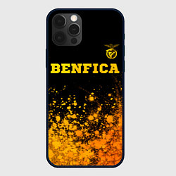 Чехол iPhone 12 Pro Benfica - gold gradient: символ сверху