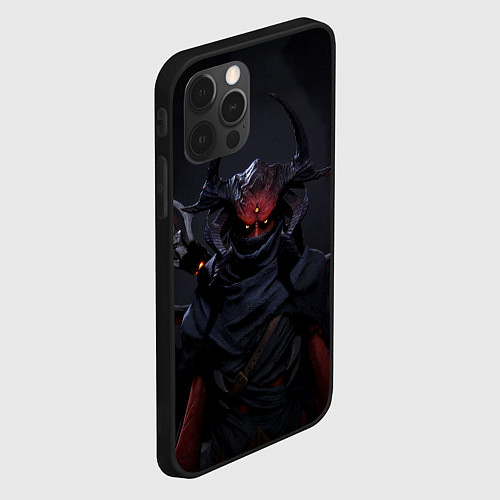 Чехол iPhone 12 Pro Metall hellsinger art / 3D-Черный – фото 2