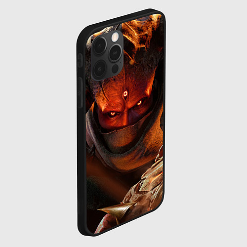 Чехол iPhone 12 Pro Metal Hellsinger арт / 3D-Черный – фото 2