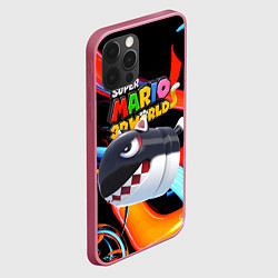 Чехол для iPhone 12 Pro Cat Bullet Bill - Super mario 3D World - Nintendo, цвет: 3D-малиновый — фото 2