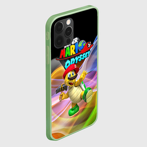 Чехол iPhone 12 Pro Super Mario Odyssey - Hero turtle Koopa Troopa / 3D-Салатовый – фото 2