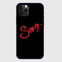 Чехол для iPhone 12 Pro Надпись Секси, цвет: 3D-черный