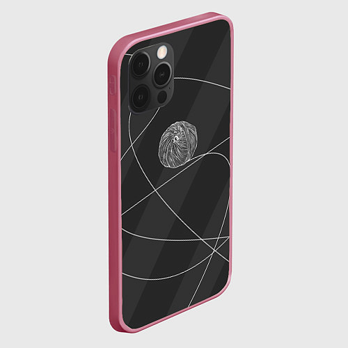 Чехол iPhone 12 Pro Клубок ниток / 3D-Малиновый – фото 2