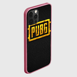 Чехол для iPhone 12 Pro PUBG gold, цвет: 3D-малиновый — фото 2