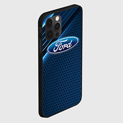 Чехол для iPhone 12 Pro Ford Абстракция, цвет: 3D-черный — фото 2