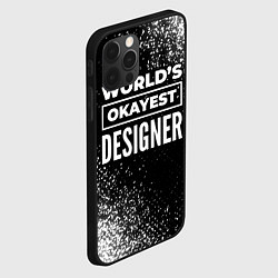 Чехол для iPhone 12 Pro Worlds okayest designer - dark, цвет: 3D-черный — фото 2