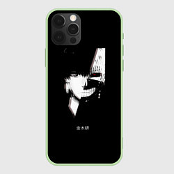 Чехол для iPhone 12 Pro Tokyo Ghoul Kaneki Ken glitch, цвет: 3D-салатовый