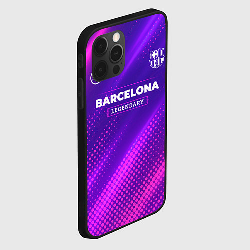 Чехол iPhone 12 Pro Barcelona legendary sport grunge / 3D-Черный – фото 2