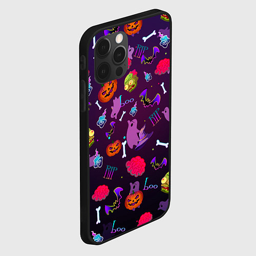 Чехол iPhone 12 Pro Это Хэллоуин / 3D-Черный – фото 2