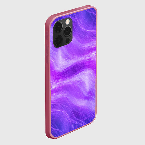 Чехол iPhone 12 Pro Розовый неон / 3D-Малиновый – фото 2