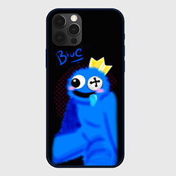 Чехол для iPhone 12 Pro Blue - Rainbow Friends, цвет: 3D-черный