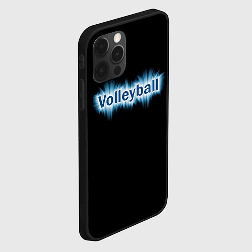 Чехол iPhone 12 Pro Любителю волейбола / 3D-Черный – фото 2